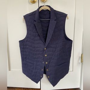 Men’s Navy Quaker Marine Supply Quilted Vest